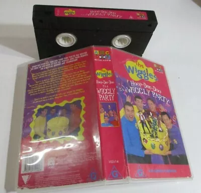 The Wiggles - Hoop-Dee-Doo It’s A Wiggly Party 2001 ABC Kids VHS Video Tape VGC • $24.90