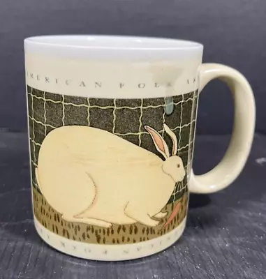 Otagiri Japan - Warren Kimble - American Folk Art Mug - Rabbit - 8 Ounces • $10.99