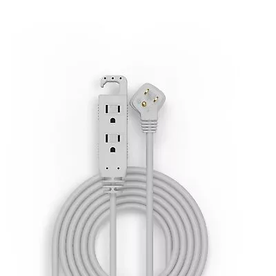 Staples 8' Extension Cord 3-Outlet With Safety Covers Gray (22131) 398820 • $12.24