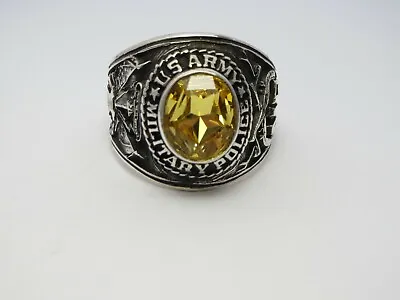 SILVER 925 RING  MILITARY POLICE RING  MP RING  USMP   US Size 8.5 • $71.99