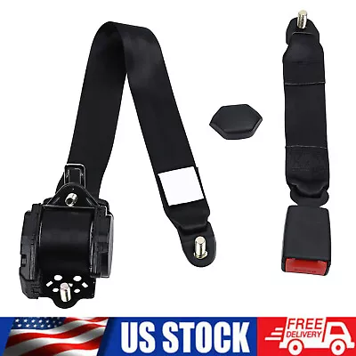 Retractable 3 Point Safety Seat Belt Straps Car Auto Vehicle Adjustable Belt Kit • $25.99