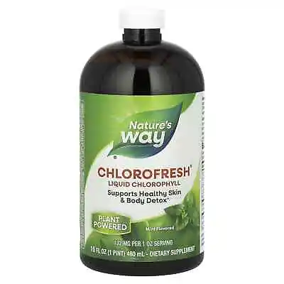 Nature's Way Chlorofresh Liquid Chlorophyll Mint 473 Ml  NEW STOCK • £22.35