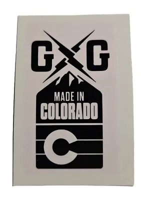 Guerrilla Gravity - OEM Frame Decal -  GG Made In Colorado  1.25  X 2.25  Black • $3.99