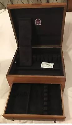 Naken's Pacific Silver Cloth Flatware Wood Storage Chest Box 16 1/2  X 14  X 8  • $152.99