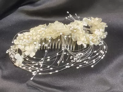 Vintage Hair Comb Bridal Wedding Crystal Rhinestone Hair Accessories 1960’s • $25.99