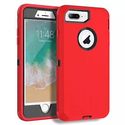 MXX IPhone 8 Plus Heavy Duty Protective Case With Screen Protector 3 Layers] Rug • $60.59