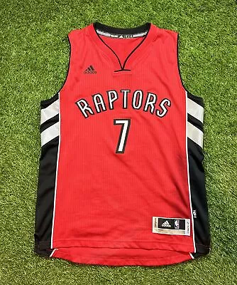 Vtg Adidas Toronto Raptors Lowry #7 Mens Sz Medium NBA Basketball Jersey Red • $21.81