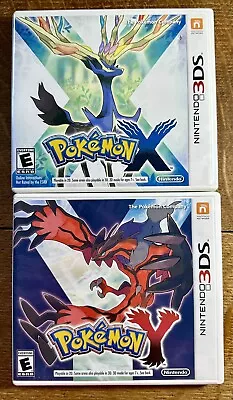 Lot Of 2 Nintendo 3DS EMPTY Cases - Pokemon X & Y • $10