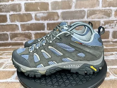 Merrell Moab Ventilator Smore Hiking Shoes Blue Gray Vibram J87762 Womens Size 9 • $27.95