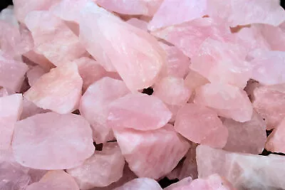 $8.99 • Buy EPIC STONE- Natural Rough Rose Quartz Crystal- Raw Reiki- 2 - 1 Pc