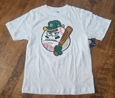 New Era Oakland Athletics Youth T-shirt MEDIUM Angry Baseball With Tags • $12.99