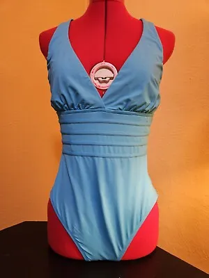 La Blanca Teal Criss-cross 1Piece Swimsuit. Size 10 • $18