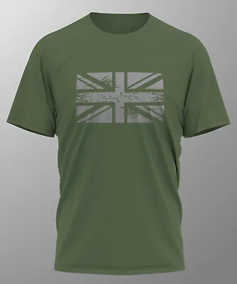 UNION JACK FLAG Distressed Print T-Shirt Screen Printed Design New Fashion UK • £9.99