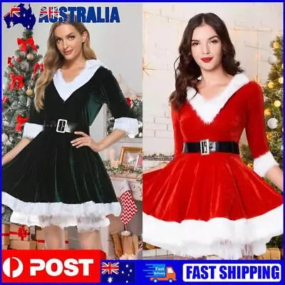 Warm Santa Dress Christmas Short Dress Red Mini Dress Sexy Santa Dress Slim Fit • $27.70