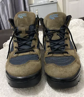 £21 • Buy HI-TEC SIERRA LITE 2488/V005 01 MENS BROWN SUEDE LACE UP HIKING BOOTS Size Uk 8