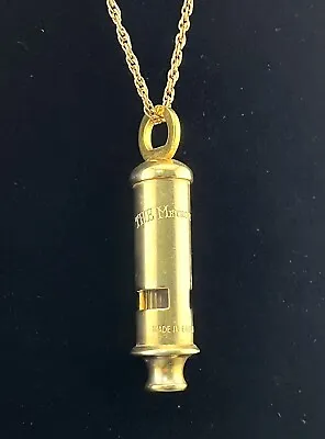 Vintage British The Metropolitan Whistle Made In England Police Bobby Brass • $30