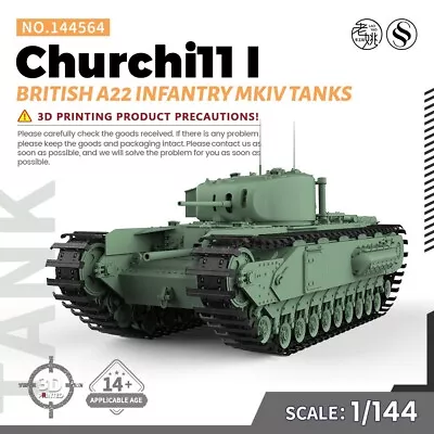 SS144564 1/144 Military Model Kit British A22 Infantry MKIV Churchill I Tanks • $8.99