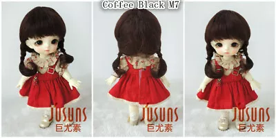 JD143 Braids BJD Mohair Wigs Tiny Lati OB11 YOSD MSD SD Blythe Doll Hair AllSize • $25.79