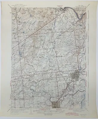 1942 Saratoga NY USGS Topography Map Saratoga Springs Milton Greenfield Malta • $39.99