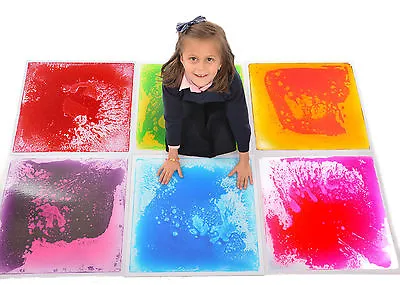 Liquid Floor Tiles-Special Needs Sensory Educational Toy 50cm X 50cm | 6 Colours • $239.95