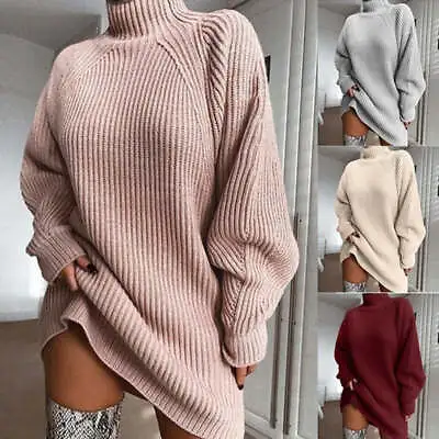 $41.93 • Buy Sweater Dress Longsleeved Derss Wirh Round Neck For Womens 
