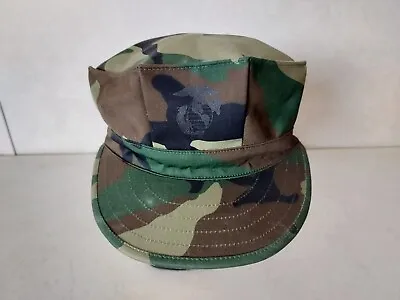 Cap Utility Cover United States Marine Corps USMC 8 Point Camo Hat Small Size 7 • $19.99