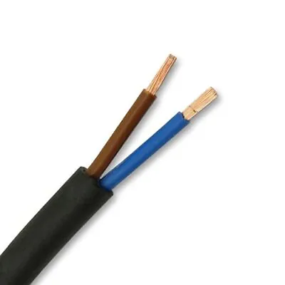 Rubber Cable 1.5mm 2 Core H07rn-f Ho7rnf Tough Heavy Duty Cable • £7.99