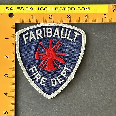 Vintage Minnesota Mn Faribault Fire Dept Patch Faribault County Cheesecloth • $7.99