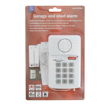 Uni-Com Shed Garage Caravan Door Alarm Home Security Loud Siren Sounds • £9.95
