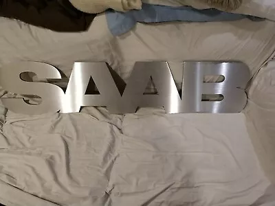 Metal SAAB Sign From  Dealership Showroom Area 49X11 • $800