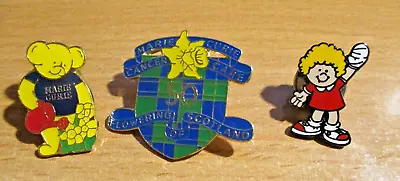 Marie Curie Cancer Care ‘Flowering Of Scotland 50’ Charity Badge Plus 2 Others • £7.99