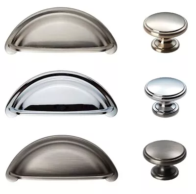£3.50 • Buy FTD Kitchen Cupboard Handles COTTAGE Cabinet Wardrobe Door CUP & KNOBS To Match