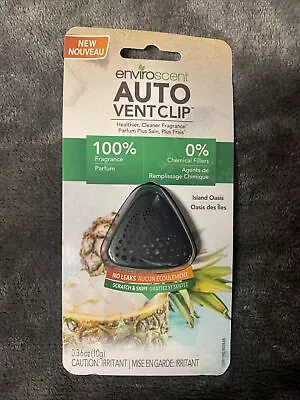 Enviroscent Auto Vent Clip  Island Oasis  Scent / NEW • $2