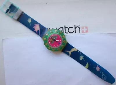 Scuba Swatch   Happy Fish   '91 Excellent  Wow Rare L@@k • $37.99