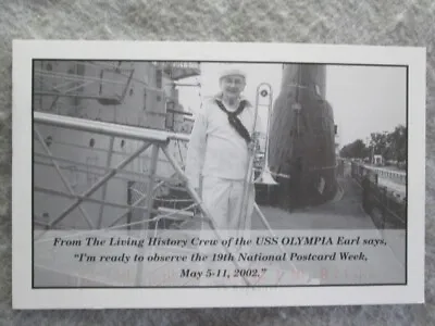 Living History Crew Of The USS Olympia National Postcard Week May 2002 Postcard • $2.10