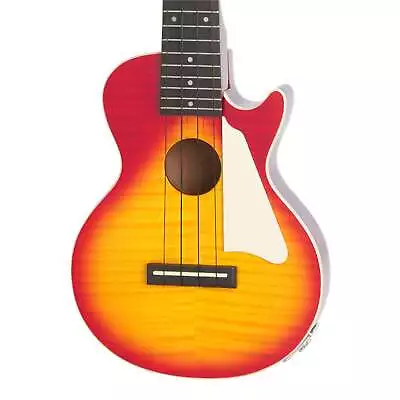 Epiphone Les Paul Acoustic Electric Concert Ukulele - Heritage Cherry Sunburst • $113.43