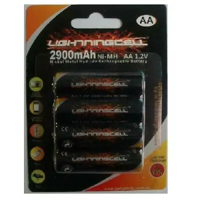 Lightningcell 2500mah Aa Rechargeable Nimh 1 Pack Batteries+new+wty • $18.88