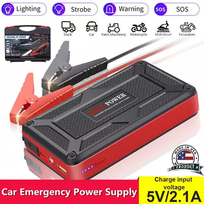 Portable Car Jump Starter 49800mAh Booster Jumper Box Power Bank Battery Charger • $26.99