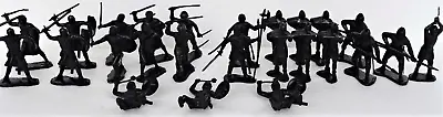 Marx Medieval Knights Crusaders 60MM Black • $19.99