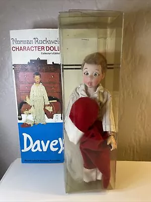 $9.99 • Buy Norman￼ Rockwell Saturday Evening Post Porcelain Character Doll DAVEY