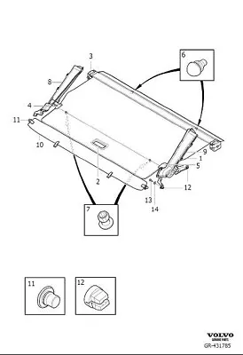 Volvo 32239016 Cargo Cover. Luggage Cover • $123.81