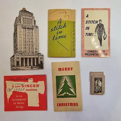 Sewing Needle Books Lot 6 Advertising Cincinnati 1930 Electric Prudential Singer • $19.47