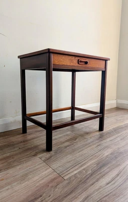 £155 • Buy Mid Century Teak Bedside Cabinet Table With Drawer, Retro Vintage