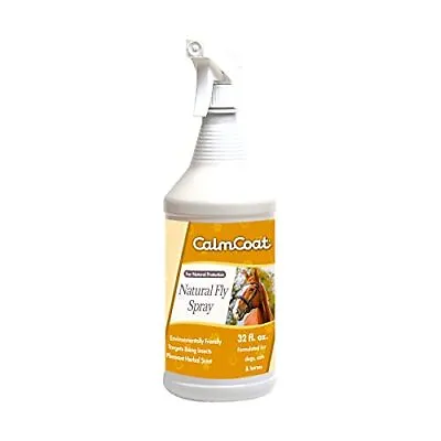 $42.99 • Buy Calm Coat Natural Fly Spray For Dogs Cats And Horses 32 Oz