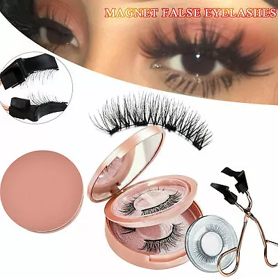 $9.58 • Buy Magnetic Eyelash Set Curler Clip Kit False Eyelashes Eye Lashes Applicator AU