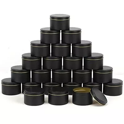 24 Pack 8oz Candle Tins Empty Candle Jars For DIY Making Candles With Lids • $30.27