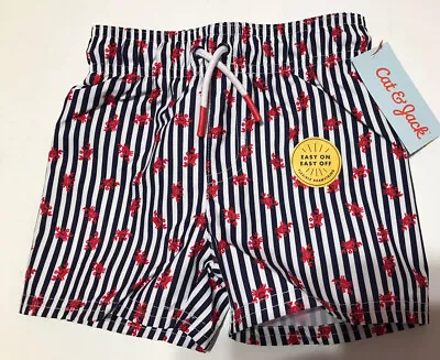 CAT & JACK Baby Boys Crab Print Swim Trunks NWT Size 12M  • $9.99