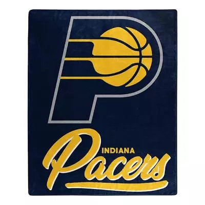 Indiana Pacers 50x60 Signature Design Raschel Throw Blanket [NEW] NBA Fleece • $39.95