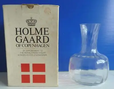 Holmegaard Of Copenhagen Fogliet Glass Cafare / Wine Decanter Per Lutkenboxed • £21.99
