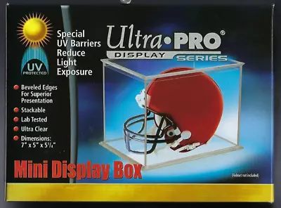 Ultra Pro UV Mini Football Helmet Holder  Display Case  UV PROTECTION • $19.99